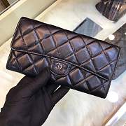 Forubags Chanel Wallet Lambskin in Black With Silver Hardware - 5