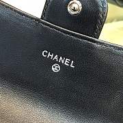 Forubags Chanel Wallet Lambskin in Black With Silver Hardware - 4