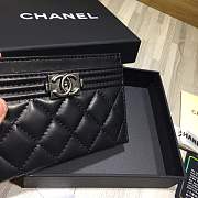 Forubags Chanel Card Holder Black Silver hardware - 5