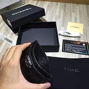 Forubags Chanel Card Holder Lambskin Black Sliver hardware - 6