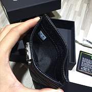 Forubags Chanel Card Holder Lambskin Black Sliver hardware - 5
