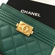 Forubags Chanel leboy Card Holder Dark Green 83341 - 4