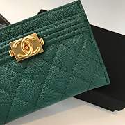 Forubags Chanel leboy Card Holder Dark Green 83341 - 6