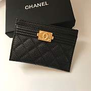 Forubags Chanel leboy Card Holder Black 83341	 - 1