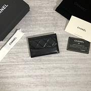Forubags Chanel Card Holder Black Gold hardware A84386 - 2