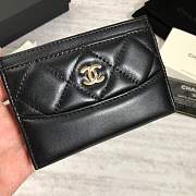 Forubags Chanel Card Holder Black Gold hardware A84386 - 5