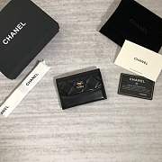 Forubags Chanel Card Holder Black Gold hardware A84386 - 6