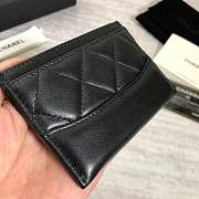 Forubags Chanel Card Holder Black Silver hardware A84386 - 2