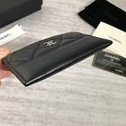 Forubags Chanel Card Holder Black Silver hardware A84386 - 6