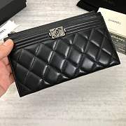 Forubags Chanel Boy Black Silver hardware A81254  - 4