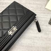 Forubags Chanel Boy Black Silver hardware A81254  - 2