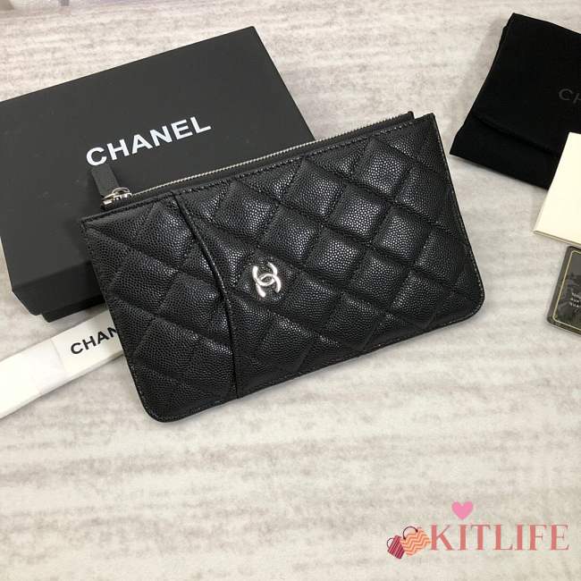Forubags Chanel Clutch Black Silver hardware A84402  - 1