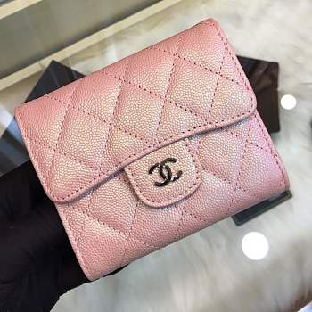 Forubags Chanel Wallet Bright pink Silver hardware 82288