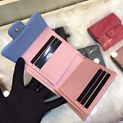 Forubags Chanel Wallet Surface blue lining pink Gold hardware 82288 - 6