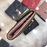Forubags Chanel Wallet Surface green lining pink Gold hardware 82288 - 2