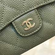 Forubags Chanel Wallet Surface green lining pink Gold hardware 82288 - 4