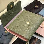 Forubags Chanel Wallet Surface green lining pink Gold hardware 82288 - 6