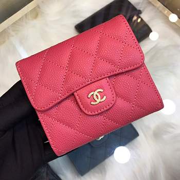 Forubags Chanel Wallet Surface red lining blue Gold hardware 82288