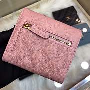 Forubags Chanel Wallet Pink Surface Green Lining Gold hardware 82288 - 2