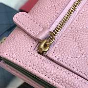 Forubags Chanel Wallet Pink Surface Green Lining Gold hardware 82288 - 6