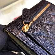 Forubags Chanel Wallet Black Surface Green Lining Gold hardware 82288 - 3