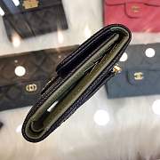 Forubags Chanel Wallet Black Surface Green Lining Gold hardware 82288 - 4