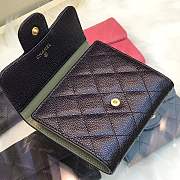 Forubags Chanel Wallet Black Surface Green Lining Gold hardware 82288 - 6