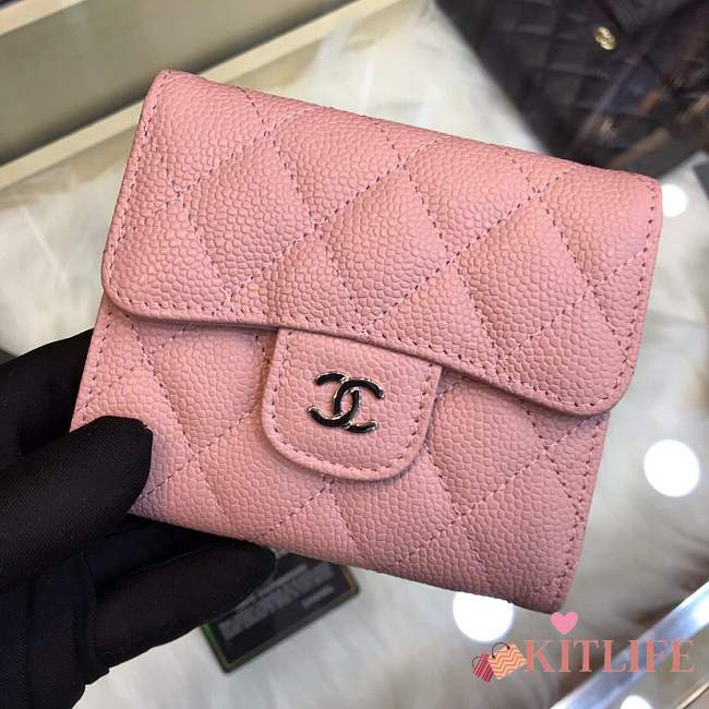 Forubags Chanel Wallet pink Silver hardware 82288 - 1