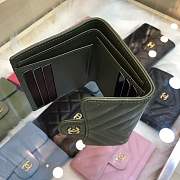 Forubags Chanel Wallet Green Gold hardware  - 6