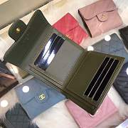 Forubags Chanel Wallet Green Gold hardware  - 5