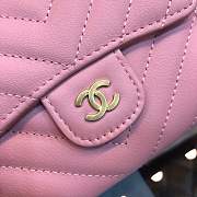 Forubags Chanel Wallet Cherry Pink Gold hardware  - 4