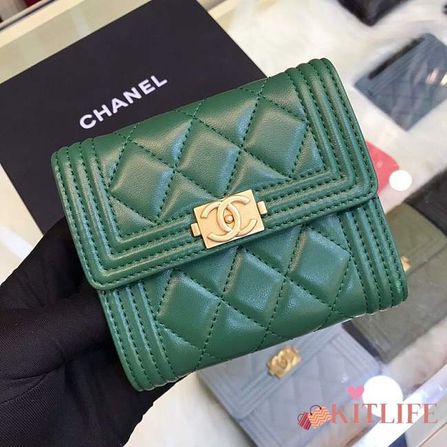 Forubags Chanel Wallet Green 80734 - 1