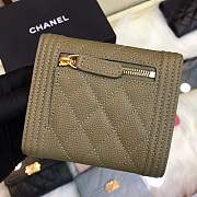 Forubags Chanel Wallet Green surface pink lining 80734 - 6