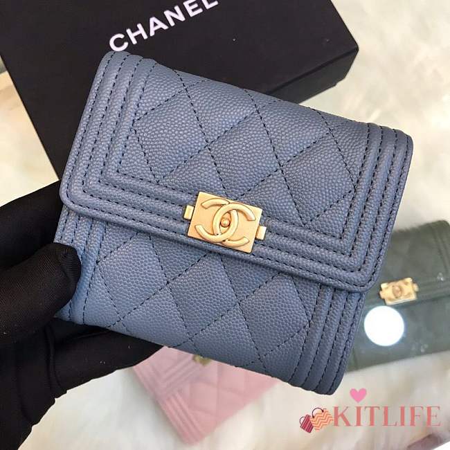 Forubags Chanel Wallet Blue 80734 - 1