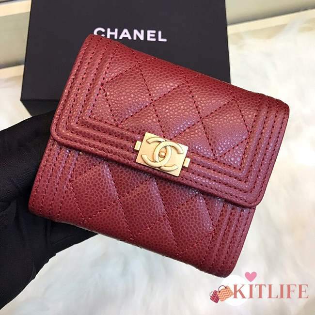 Forubags Chanel Wallet Wine red 80734 - 1