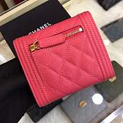Forubags Chanel Wallet Rose surface blue lining 80734 - 2