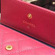 Forubags Chanel Wallet Rose surface blue lining 80734 - 4