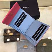 Forubags Chanel Wallet Rose surface blue lining 80734 - 5