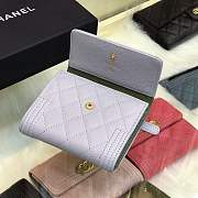 Forubags Chanel Wallet Gray surface green lining 80734 - 3