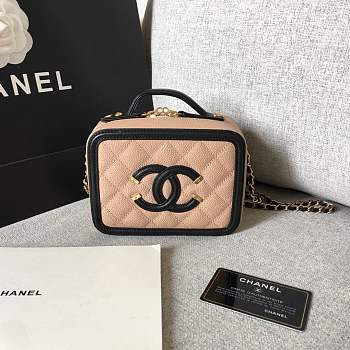 Forubags Chanel Cosmetic Bag Small Size in Nude