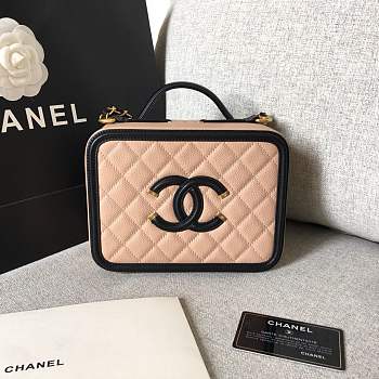 Forubags Chanel Cosmetic Bag Medium Size in nude