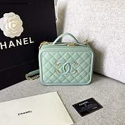 Forubags Chanel Cosmetic Bag Medium Size in Mint color - 1