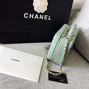 Forubags Chanel Cosmetic Bag Medium Size in Mint color - 4
