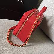 Forubags Chanel Cosmetic Bag Medium Size in Red - 2