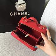 Forubags Chanel Cosmetic Bag Medium Size in Red - 3