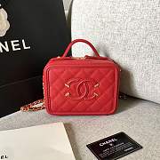 Forubags Chanel Cosmetic Bag Small Size in Red - 1