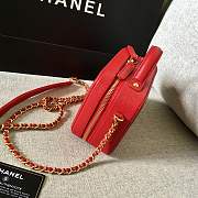 Forubags Chanel Cosmetic Bag Small Size in Red - 5