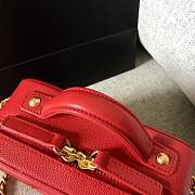 Forubags Chanel Cosmetic Bag Small Size in Red - 6