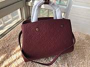 Forubags LV Montaigne in wine red M41046 - 1
