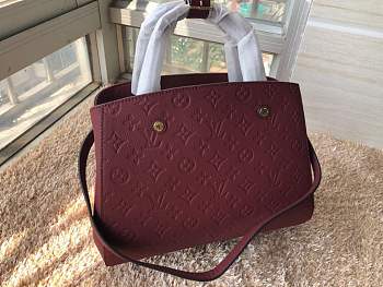 Forubags LV Montaigne in wine red M41046